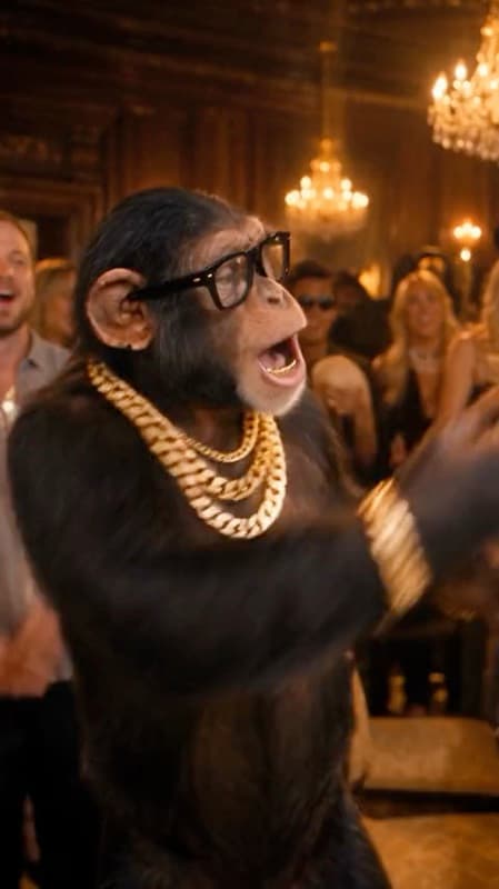 Chandelier banquet Burning Bridges AI video template
